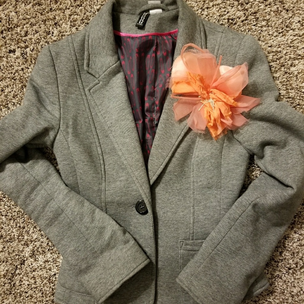 J Crew Silk Flower Pin